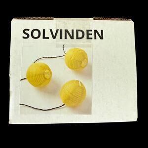 IKEA SOLVINDEN Yellow Indoor/Outdoor Battery Operated LED String Light with 12